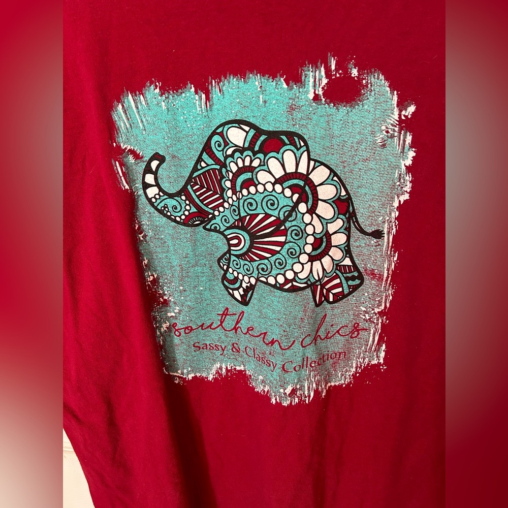 Southern Chics elephant T-shirt xl